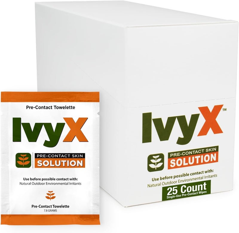 coretex IvyX Pre-Contact Skin Solution Towelettes - 25 Count - Image 1